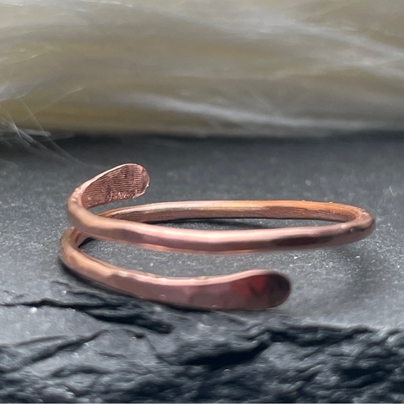 Artisan Adjustable Copper Wrap Ring - Picture 4 of 13